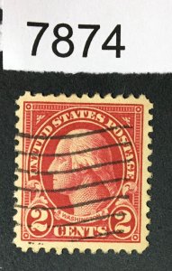 US STAMPS # 554 USED CV. $ LOT #7874
