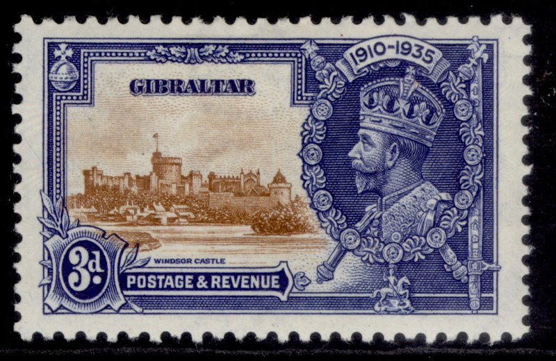 GIBRALTAR GV SG115, 3d brown & deep blue, M MINT. 