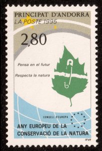 Andorra (French) #446  MNH - Nature Conservation Year (1995)