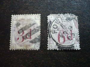 Stamps - Great Britain - Scott# 94-95 - Used Set of 2 Stamps