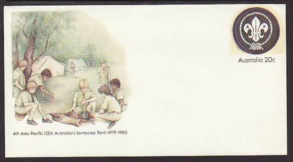 Australia Boy Scout Jamboree Stamped Envelope Unused  C681