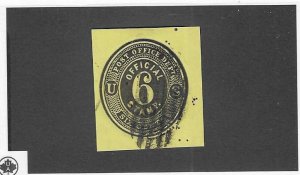 US SCOTT# UO12 CUT SQUARE