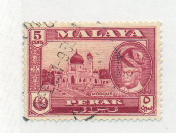 Malaya - Perak Sct # 130; used