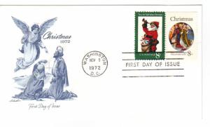 US 1471 &1472 8c Christmas Mary & Santa both on FDC Artmaster Cachet ECV $12.50