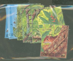 Dominica #1085a-+ Mint (NH) Single (Complete Set) (Animals)