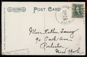 USA 1907 LUJANE Montrose Colorado DPO Ouray Canyon R5 4-Bar Cover 94304