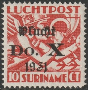 Suriname 1931 Sc C8 air post MLH* experts mark