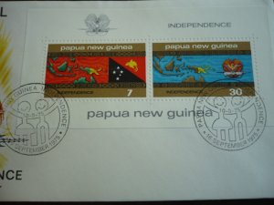 Postal History - Papua New Guinea - Scott# 424a - First Day Cover