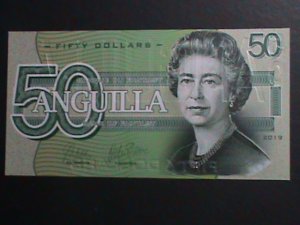 ​ANGUILLA 2019-COLLECTIBLE UNCIRCULATED POLYMAR LOVELY BEAUTIFUL NOTE VF