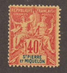St. Pierre & Miquelon - Scott # 74 - MH