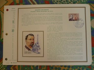 physics Eugene Ducretet Eiffel Tower Hertz FDC folder Monaco 1973 ref 55