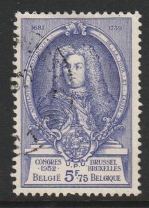 1952 Belgium - Sc 442 - used VF - 1 Single - Prince Francois