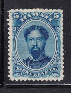 Hawaii 1864-86 MH Scott #32 5c King Kamehameha V - hinge remnent