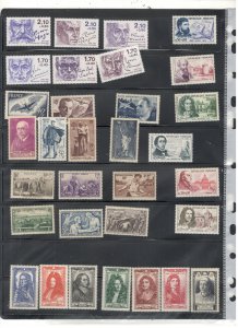 FRANCE COLLECTION ON STOCK SHEET MINT/USED