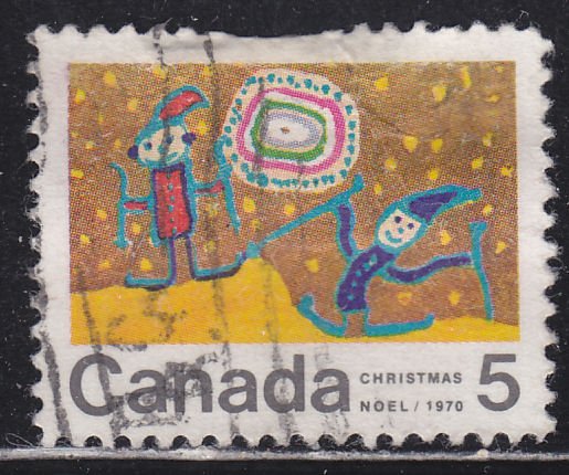 Canada 522 Children Skiing 5¢ 1970