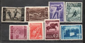 Romania B69-B76 Set. Mint hinged