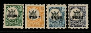 TANGANYIKA SG89/92s 1925 CHANGED COLOURS SPECIMEN SET MTD MINT