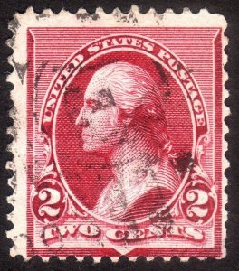 1890, US 2c, Washington, Used, Sc 219D