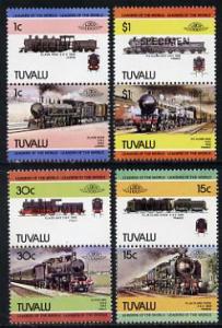Tuvalu 1984 Locomotives #3 (Leaders of the World) set of ...