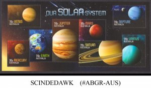 AUSTRALIA - 2015 OUR SOLAR SYSTEM / PLANETS / SPACE - MIN. SHEET MINT NH