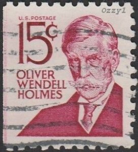 USA #1288b 1978 15c Red Oliver Wendell Holmes USED-Fine.