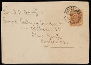 TRANSVAAL 1899 wrapper band franked 'Disselboom' 2d. To USA.