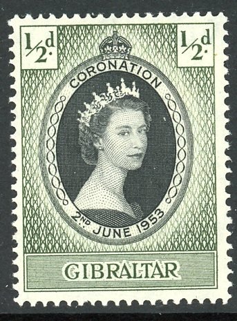 Gibraltar 131 MNH 1953