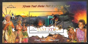 VANUATU 2005 VOLCANO POST Souvenir Sheet Sc 872a MNH