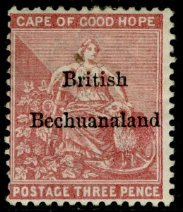 BECHUANALAND SG2, 3d pale claret, M MINT. Cat £60.