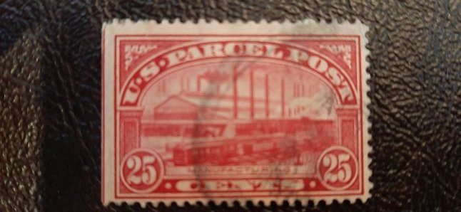 US Scott # Q9; 25c Parcel Post; used from 1913; fine center, L straight edge