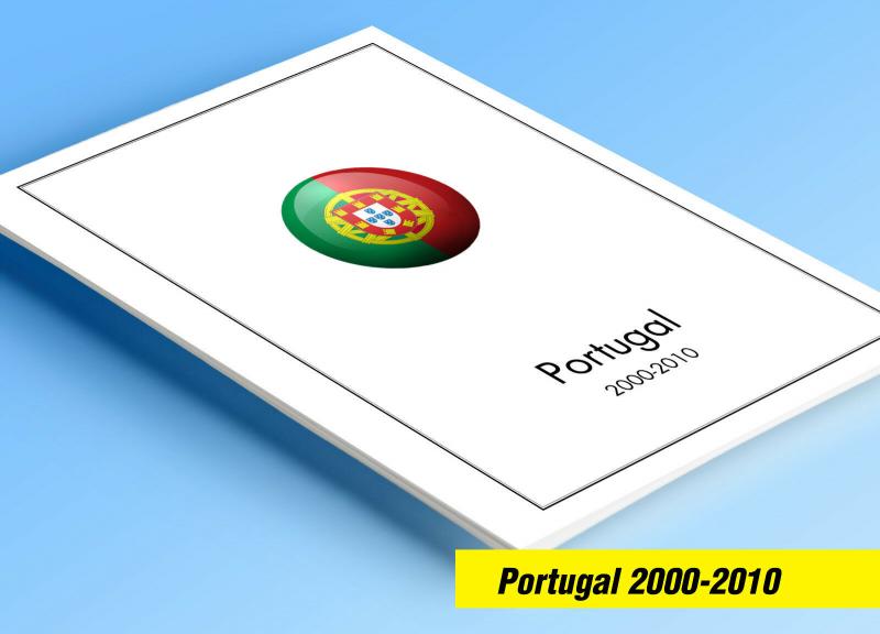 COLOR PRINTED PORTUGAL 2000-2010 STAMP ALBUM PAGES (214 illustrated pages)