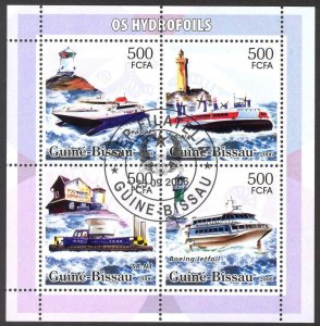 Guinea Bissau 2006 Ships Boats Lighthouses I Sheet Used / CTO