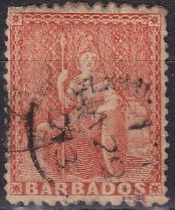 Barbados #37 F-VF Used CV $125.00 (Z2452)