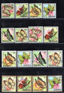 BURUNDI SC# 240-55 & C66-74 FVF/CTO