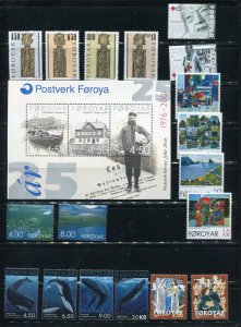 Faroe Islands 389-408 Stamps From 2001 Single Stamps MH, Sheets MNH