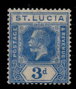 St Lucia Sc 83 1922 3d ultra George V stamp mint mint