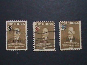 ​CUBA- VERY OLD CUBA STAMPS FAMOUS PEOPLE USED- VF WE SHIP TO WORLD WIDE.