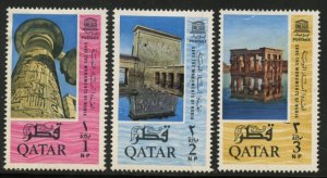 Qatar Scott 47-49 Unesco - Unused VFHOG - SCV $8.25