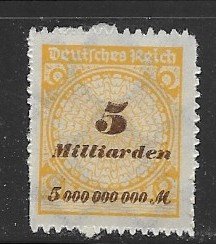 Germany inflation Sc 307 MNH L1