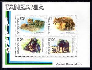 Tanzania 204a Mammals Souvenir Sheet MNH VF