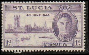 St Lucia 127 - Mint-H - 1p Peace Issue (1946)