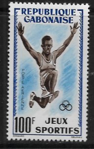 GABON C2 MINT HINGED LONG JUMP ISSUE 1962