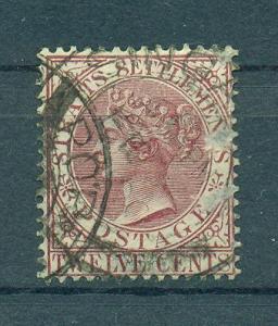 Straits Settlements sc# 52 used cat value $12.00