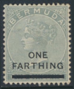 Bermuda SG 30  SC# 18 *  MVLH surcharge on dull grey   see details /scans