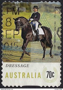 AUSTRALIA 2014 70c Multicoloured, Equestrian Events-Dressage FU