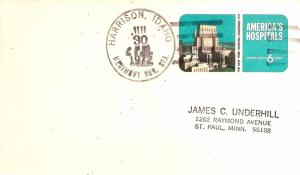 United States Idaho Medimont Rur. Sta. Harrison 1972 4-bar  Postal Card  Phil...