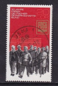 German Democratic Republic DDR  #1653 used 1975 trade unions