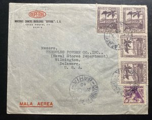 1949 Bahia Brazil Commercial Airmail Cover To Wilmington USA Duperial