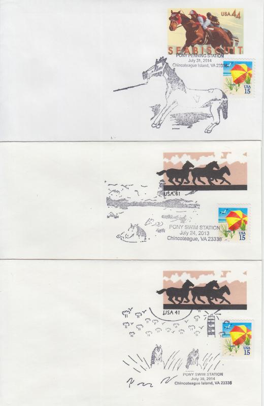 2013-2014 Pony Penning & Swim cancels Various (3) Covers