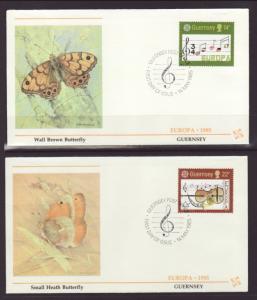 Guernsey 314-315 Europa 1985 S/2 U/A FDC